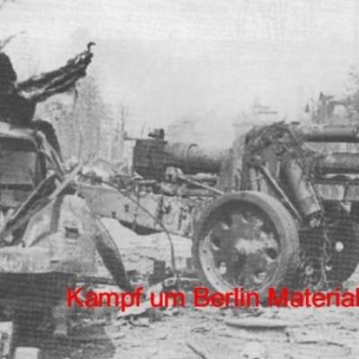 Sd kfz 7 et canon 15cm sfh18 40 berlin mai 1945